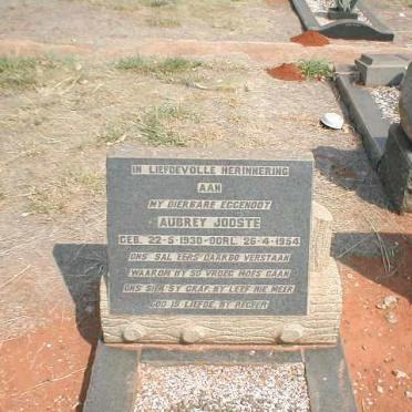 JOOSTE Aubrey 1930-1954