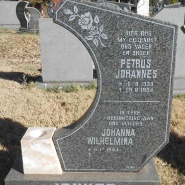 JONKER Petrus Johannes 1939-1994 &amp; Johanna Wilhelmina 1944-