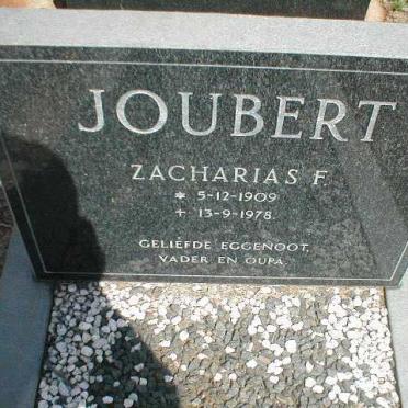 JOUBERT Zacharias F. 1909-1978