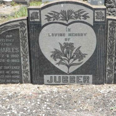 JUBBER Daniel Charles 1902-1983 &amp; Diana Elizabeth 1899-1960