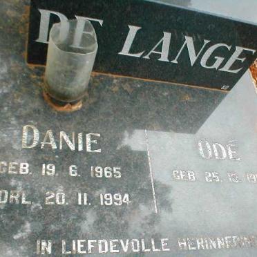 LANGE Danie, de 1965-1994 &amp; Odé 1957-