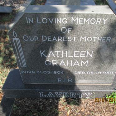 LAVERTY Kathleen Graham 1904-1991