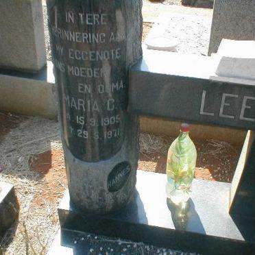 LEE Maria C. 1905-1971