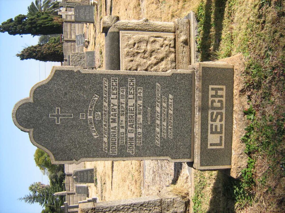 LESCH John Gabriel -1943 &amp; Honoria Mary -1941