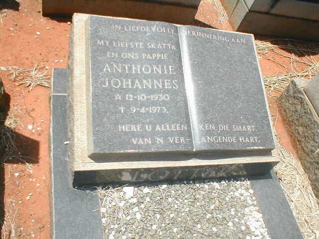 LOTTER Anthonie Johannes 1930-1973