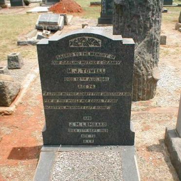 LOMBARD J.M. -1969 :: TOWELL M.J. -1941