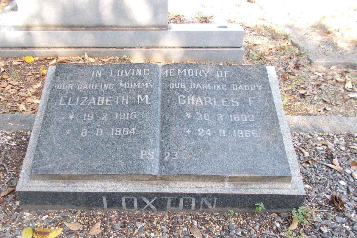 LOXTON Charles F. 1899-1966 &amp; Elizabeth M. 1915-1964