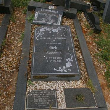 LOMBARD Dirk Jacobus 1955-1998 :: LOMBARD Hendrina Wilhelmina ?-1981