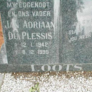LOOTS Jan Adriaan du Plessis 1942-1995