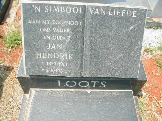 LOOTS Jan Hendrik 1911-1984