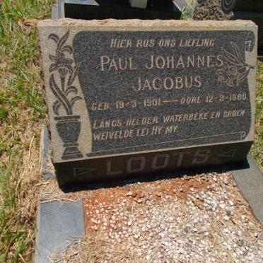 LOOTS Paul Johannes Jacobus 1901-1960