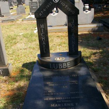 LUBBE Michael Johannes 1935-1990 &amp; Marlene E. 1949-