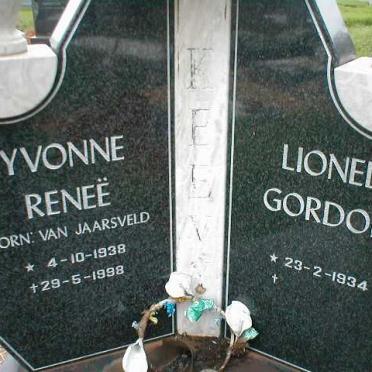 KEEVE Lionel Gordon 1934- &amp; Yvonne Reneë VAN JAARSVELD 1938-1998