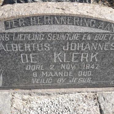 KLERK Albertus Johannes, de -1947