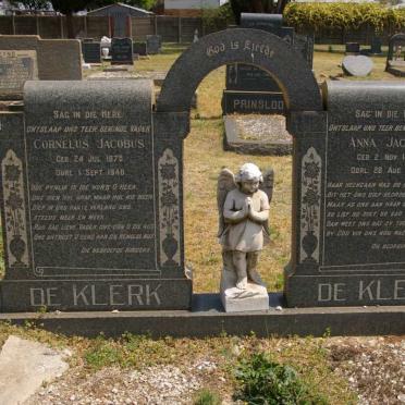 KLERK Cornelus Jacobus, de 1875-1946 &amp; Anna Jacoba 1880-1946