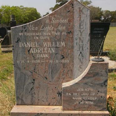 KLEYNHANS Daniel Willem Adriaan 1938-1999
