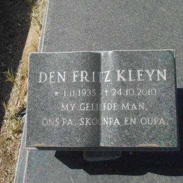 KLEYN Den Fritz 1935-2010 :: KLEYN Den Fritz 1971-1989