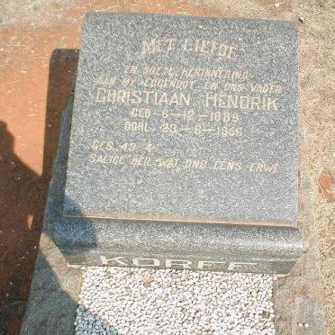 KORFF Christiaan Hendrik 1889-1956