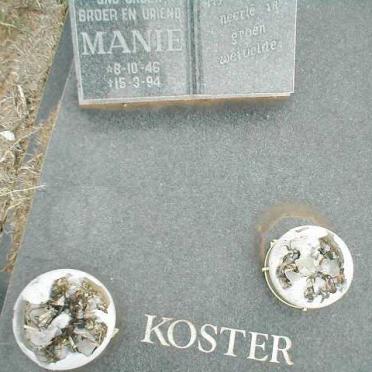 KOSTER Manie 1946-1994