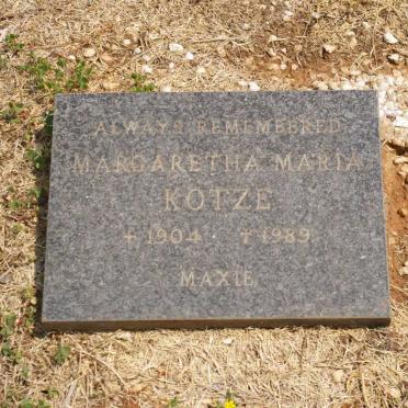 KOTZE Philip Daniel 1897-1949 &amp; Margaretha Maria 1904-1989