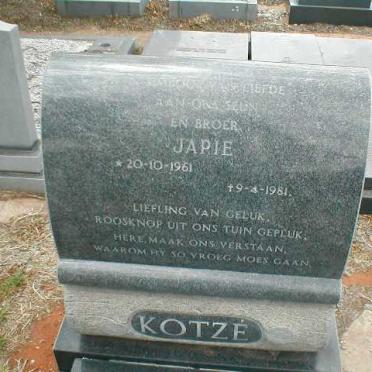 KOTZÉ Japie 1961-1981
