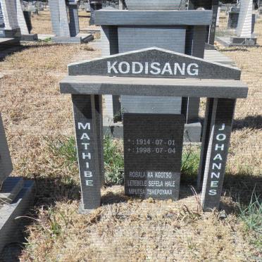 KODISANG Mathibe Johannes 1914-1998