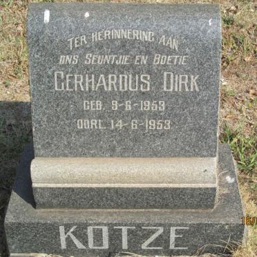 KOTZE Gerhardus Dirk 1953-1953