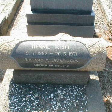 KRIEL Hennie 1952-1971