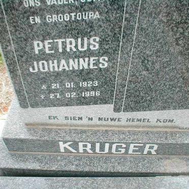 KRUGER Petrus Johannes 1923-1996