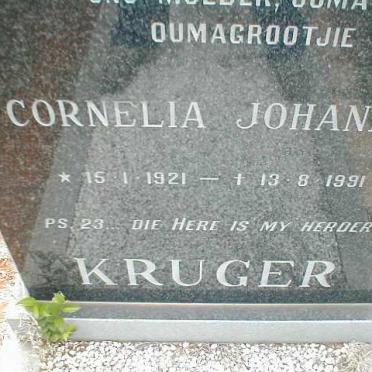 KRUGER Cornelia Johanna 1921-1991