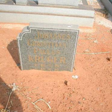 KRUGER Johannes Christiaan Paulus 1962-1987