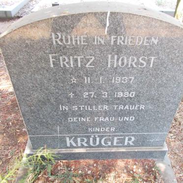 KRÜGER Fritz Horst 1937-1980