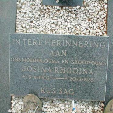 KRIEL Barend Burger 1895-1966 &amp; Josina Rhodina 1902-1985