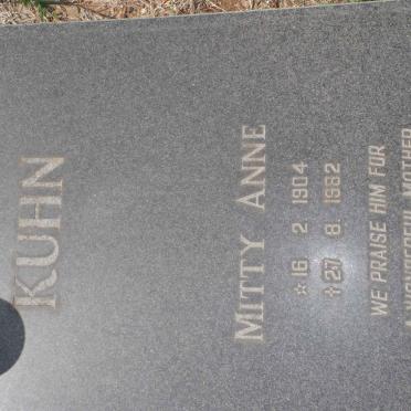 KUHN Mitty Anne 1904-1982