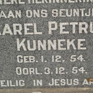 KUNNEKE Karel Petrus 1954-1954