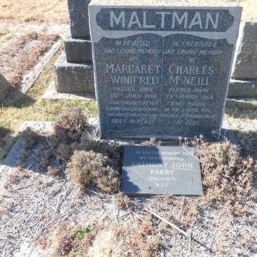 MALTMAN Charles McNeill -1954 &amp; Margaret Winifred -1968 :: PARRY Anthony John 1944-1973