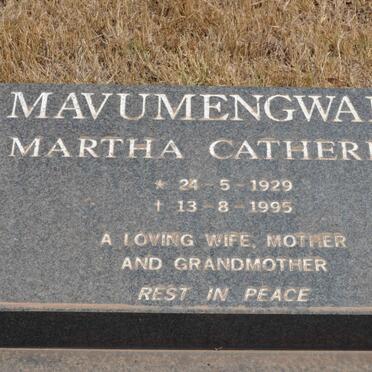 MAVUMENGWANA Martha Catherine 1929-1995