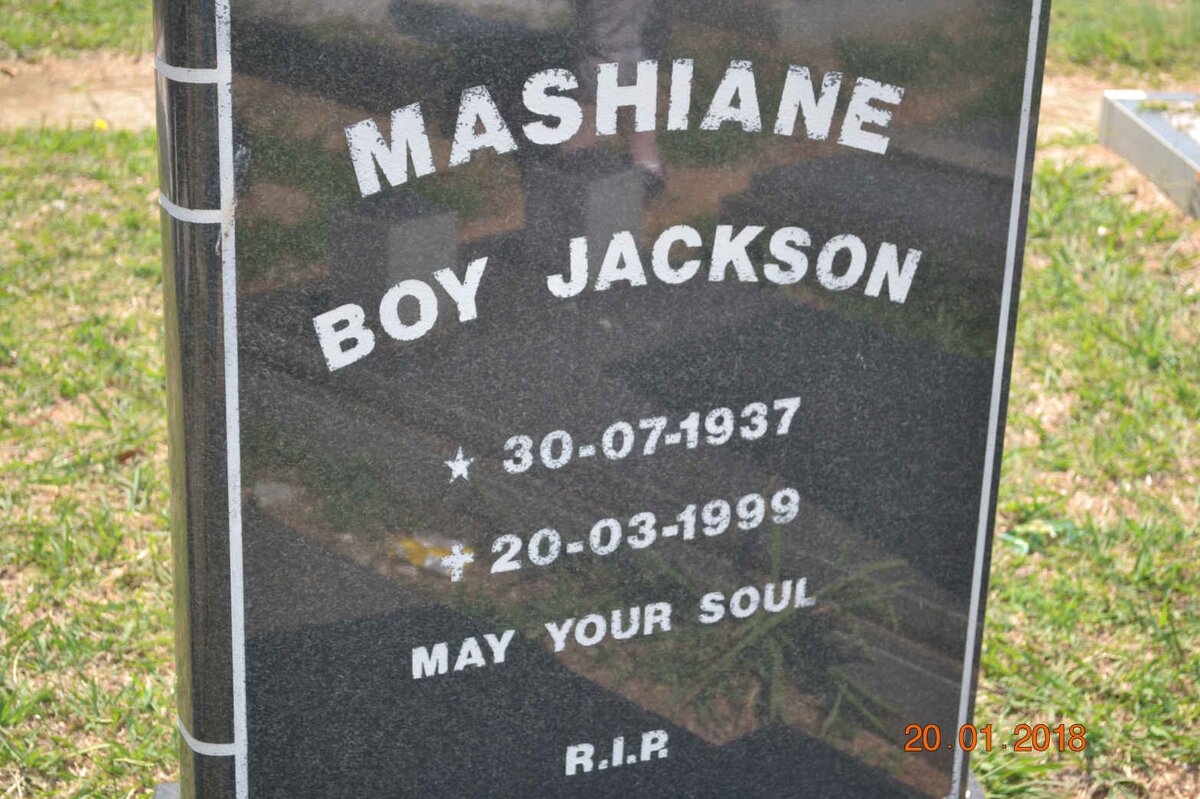 MASHIANE Boy Jackson 1937-1999
