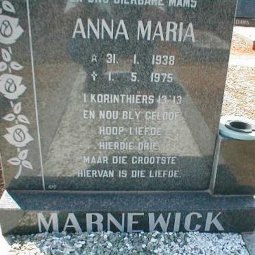 MARNEWICK Anna  Maria 1938-1975