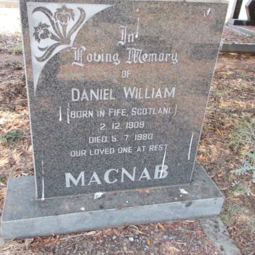 MACNAB Daniel William 1909-1980