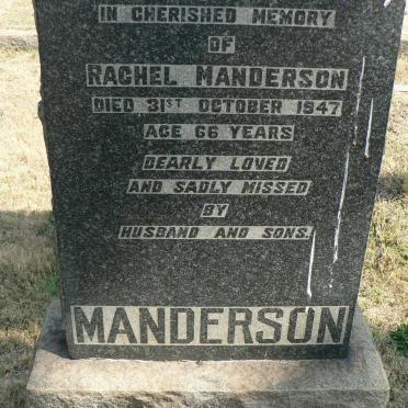 MANDERSON Rachel -1947