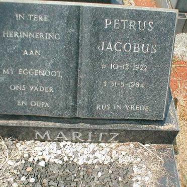 MARITZ Petrus Jacobus 1922-1984