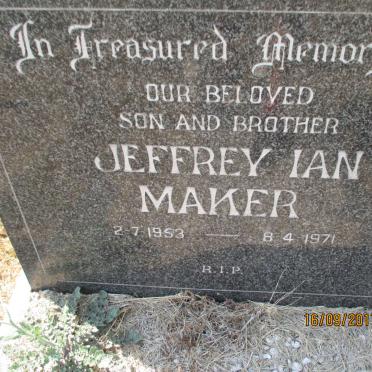 MAKER Jeffrey Ian 1953-1971