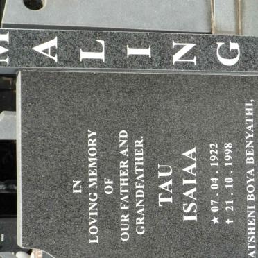 MALINGA Tau Isaiaa 1922-1998