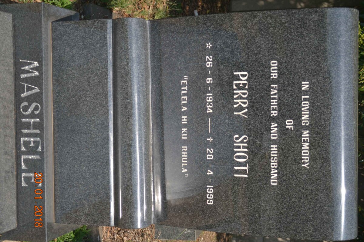 MASHELE Perry Shoti 1934-1999