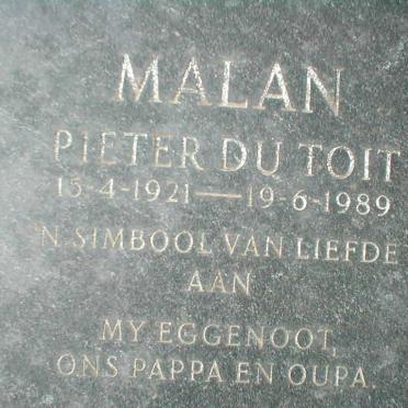 MALAN Pieter du Toit 1921-1989