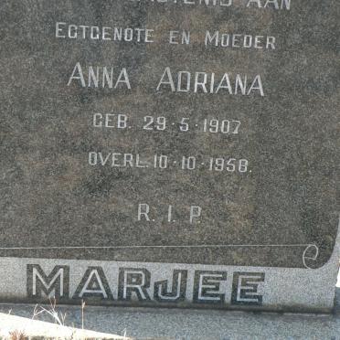 MARJEE Anna Adriana 1907-1958