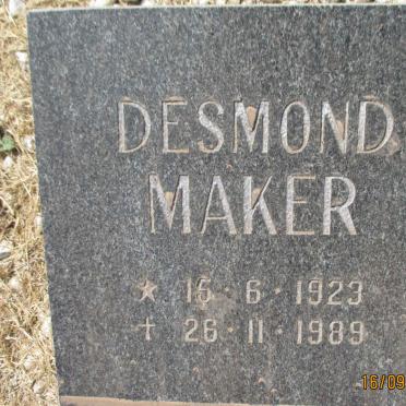 MAKER Desmond 1923-1989