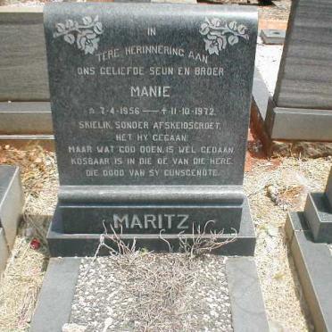MARITZ Manie 1956-1972