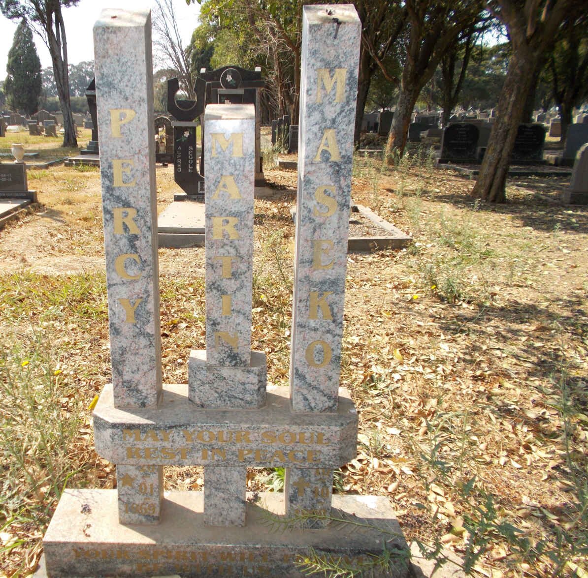 MASEKO Percy Martin 1969-1993